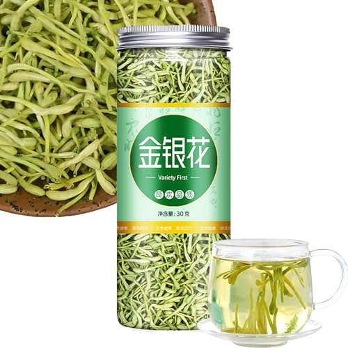 Geißblattknospen aus biologischem Anbau, reine, natürliche getrocknete Geißblattblütenknospen, Geißblattknospen von Green Hill Tea (1PCS,30g) von HFDHD