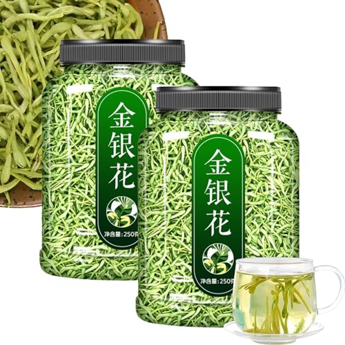 Geißblattknospen aus biologischem Anbau, reine, natürliche getrocknete Geißblattblütenknospen, Geißblattknospen von Green Hill Tea (2PCS,250g) von HFDHD