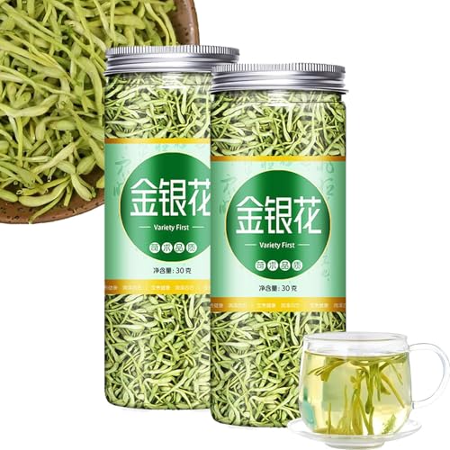 Geißblattknospen aus biologischem Anbau, reine, natürliche getrocknete Geißblattblütenknospen, Geißblattknospen von Green Hill Tea (2PCS,30g) von HFDHD