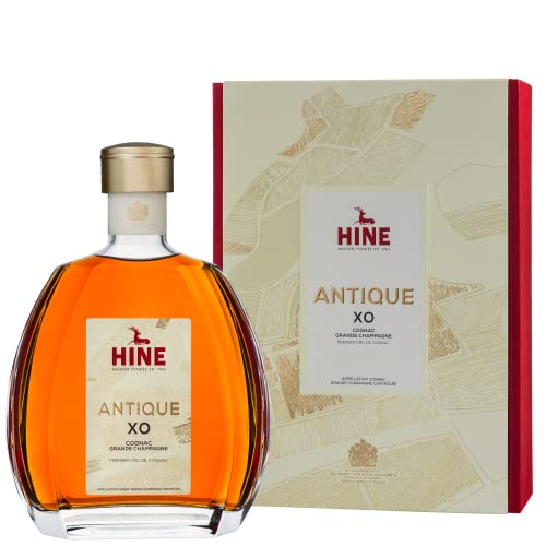 HINE ANTIQUE XO Cognac Grande Champagne Premier Cru de Cognac (1x0,7l) - aus dem Hause Thomas Hine - Herkunft Jarnac, Region Cognac, Frankreich - Blend aus mehr als 40 Destillaten von HINE