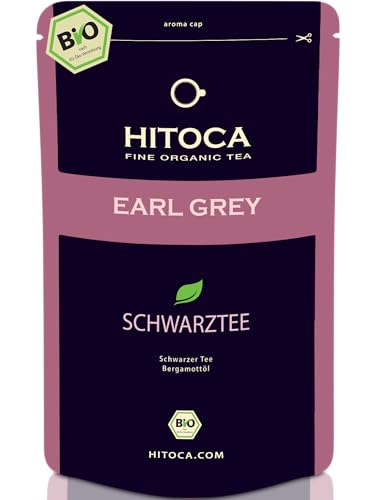 EARL GREY · Bio · Lose · Hochwertiger Schwarzer Tee mit natürlicher Bergamotte · Earl Grey lose · Organic Black Earl Grey Tea · Schwarzer Earl Grey Tee · Earl Grey Bio Schwarz · HITOCA® Tee von HITOCA