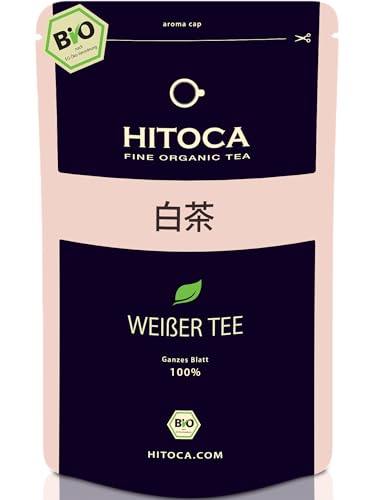 THE WHITE · Bio · Ökologischer weißer Tee aus Fujian · Hochwertiger loser Weißtee · Organic White Tea · Weißer Tee lose · Pai Mu Tan Weisser Tee Bio in Premium-Qualität · HITOCA® Tee von HITOCA