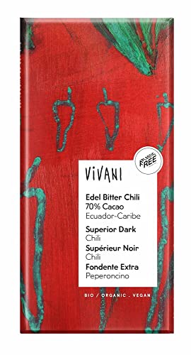 Vivani Bio Edel Bitter Chili 70% Cacao (6 x 100 gr) von Vivani