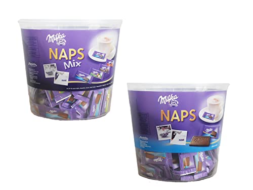 Diverse Auswahl an Süßigkeiten + 1 HL-Kauf Notizblock GRATIS (Milka Naps 1Alpenm.&1Mix +1HLKauf Block) von HLKauf