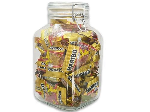 Diverse Auswahl von Süßigkeiten + 1 HL-Kauf Notizblock GRATIS (GeschenkglasGoldbären & 1HLKauf Block) von HLKauf