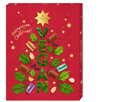 Niederegger diverse Variationen Klassiker Adventskalender Stollen | Versand direkt aus Lübeck | + GRATIS HLKauf-BLOCK (Adventskalender VEGAN 300g + 1 HL Kauf Block) von HLKauf