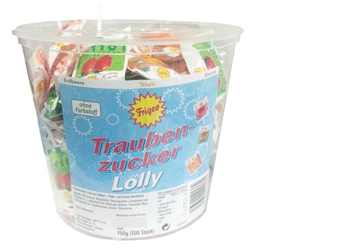 Frigeo Traubenzucker verschiedene Sorten (1x Traubenzucker Lolly & 1xHLKauf-Block) von HLKauf