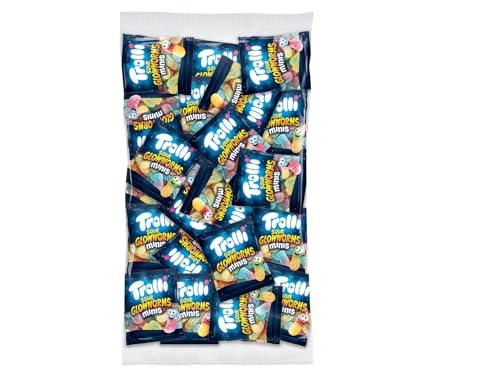 Trolli Dosen Diverse Sets 1er 2er 3er 4er Set Büro Party Mischpaket Grosspackung 1x Minibeutel Glühwürmchen & 1xHLKauf-Block von HLKauf