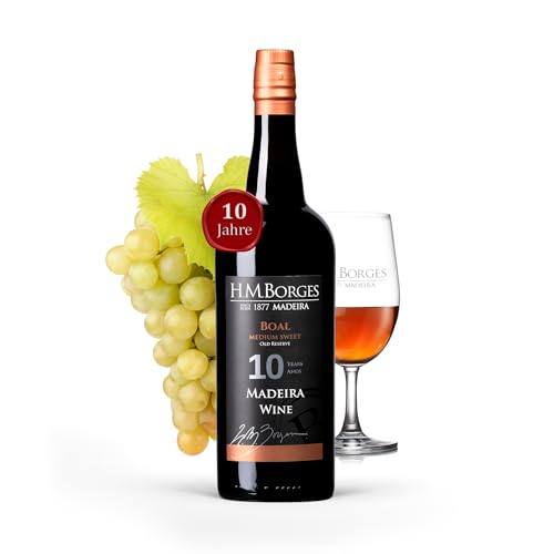 HM Borges, Madeira Wein, 10 Years, medium sweet, boal, 0,75l von HM Borges since 1877