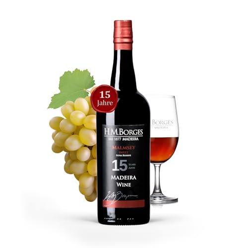 HM Borges, Madeira Wein, 15 Years, sweet, malvasia, 0,75l von HM Borges since 1877