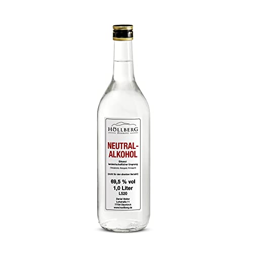 Höllberg Neutralalkohol - Weingeist - Primasprit - Ethanol 69,5% vol. (1 x 1 Liter) von HÖLLBERG