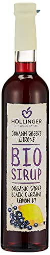 Höllinger Bio Johannisbeer-Zitrone Sirup, 500 ml von Höllinger