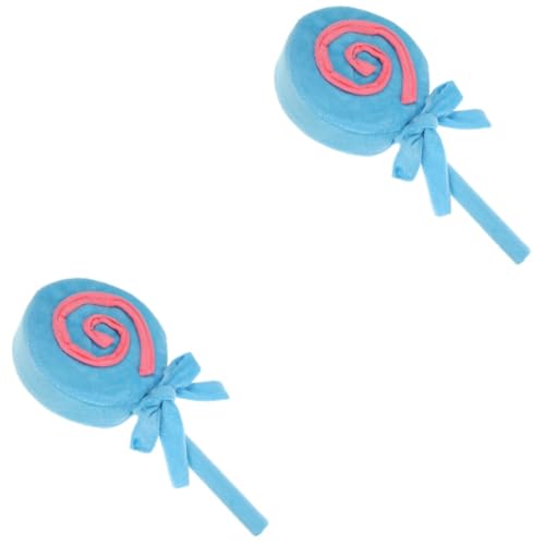 2st Lollipop-Modell Realistische Süßigkeiten-Requisiten Lutscher Süßigkeiten Requisiten Gefälschte Lutscher-Ornamente Weihnachtslutscher-Ornamente Große Strudellutscher Spielzeug HOLIDYOYO von HOLIDYOYO