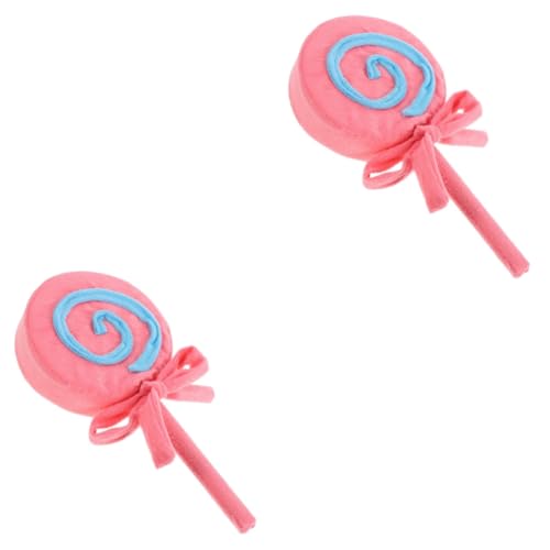 HOLIDYOYO 2st Lollipop-Modell Party-lutscher-stick Realistische Künstliche Nahrung Lutscher-Dekoration Simulation Lutscher Süßigkeiten-lutscher-stütze Künstlicher Lutscher Rosa von HOLIDYOYO