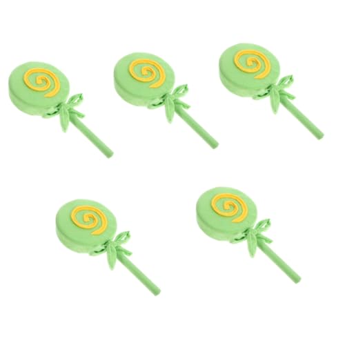 HOLIDYOYO 5st Lollipop-Modell Gefälschte Süßigkeiten Lutscher-kostüm-requisite Jumbo-lutscher-Requisiten Große Süßigkeiten-Ornamente Künstliche Lutscher Lutscher-Dekoration Hochzeitslutscher von HOLIDYOYO