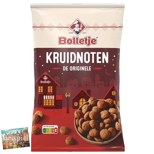 Set 1x Bolletje Kruidnoten 1000g I holländische Spekulatius-Kekse I Pepernoten I Kekse mit Spekulatius-Geschmack I Gebäck aus Holland I Weihnachten I Nikolaus I Sinterklaas I Holland-Box by Vriens von HOLLAND-BOX BY VRIENS