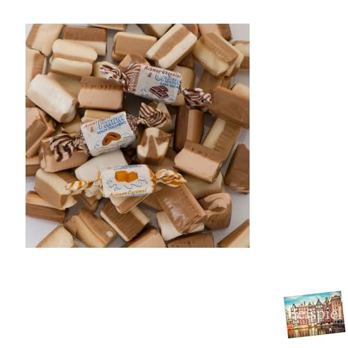 Set 1x De Bron Caribean & Cream Toffees Zuckerfrei 1kg I zuckerfreie Toffees aus den Niederlanden I Karamell, Kaffee, Schokolade I Bonbons aus Holland I Karamellbonbons I Holland-Box by Vriens von HOLLAND-BOX BY VRIENS