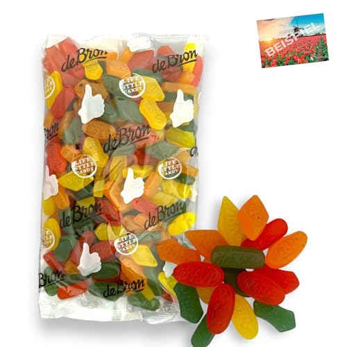 Set 1x De Bron Wine Gums Zuckerfrei 1kg I zuckerfreie Winegums Gummibärchen aus den Niederlanden I Fruchtgummi ohne Zucker I sugarfree I Bonbons aus Holland I Holland-Box by Vriens von HOLLAND-BOX BY VRIENS