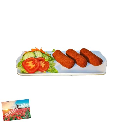 Set 2x Ad van Geloven Rundvleeskroket Rindfleischkroketten für die Friteuse 28x80g I holländische Rindfleisch-Kroketten I schnelle Zubereitung in Fritteuse I Niederlande I Holland-Box by Vriens von HOLLAND-BOX BY VRIENS