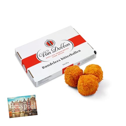 Set 2x Dobben Rindfleisch Bitterballen für die Friteuse 20x100g I holländische Rindfleisch-Bälle I Rundsvlees I schnelle Zubereitung in Fritteuse I Fleischragout I Tiefkühl I Holland-Box by Vriens von HOLLAND-BOX BY VRIENS