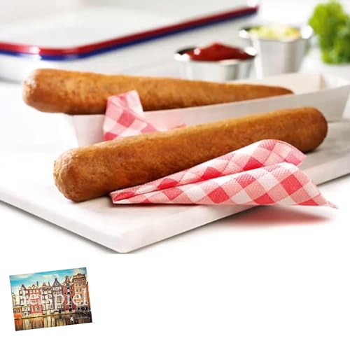 Set 2x Frikandel 40Stk x 85g I klassische, niederländische Frikandellen I holländische Fleischspezialität I für Gerichte oder als Snack zwischendurch I Holland-Box by Vriens von HOLLAND-BOX BY VRIENS