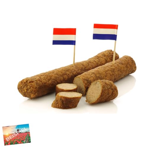 Set 2x Frikandel 40Stk x 85g I klassische, niederländische Frikandellen I holländische Fleischspezialität I für Gerichte oder als Snack zwischendurch I Holland-Box by Vriens von HOLLAND-BOX BY VRIENS