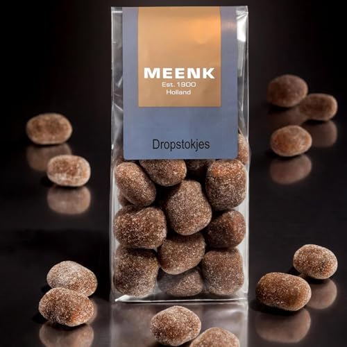 Set 3x Meenk Drop Truffels 180g I gezuckertes braunes Salmiak-Lakritz aus den Niederlanden I holländische Lakritz I Salmiak I weiche Lakritzhülle I Holland-Box by Vriens von HOLLAND-BOX BY VRIENS