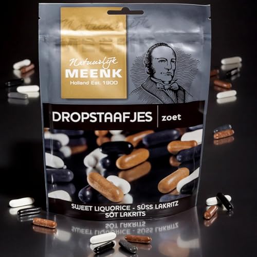 Set 3x Meenk Mix Lakritz Dropstaafjes 225g I süße Lakritze mit knuspriger Glasur aus den Niederlanden I holländische Lakritz-Spezialitäten I Dutch Licorice I Drop I Holland-Box by Vriens von HOLLAND-BOX BY VRIENS