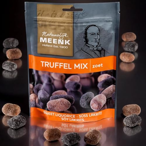 Set 3x Meenk Mix Lakritz Truffel Mix 225g I süße, gezuckerte Lakritze mit weicher Füllung aus den Niederlanden I holländische Lakritz-Spezialitäten I Dutch Licorice I Drop I Holland-Box by Vriens von HOLLAND-BOX BY VRIENS