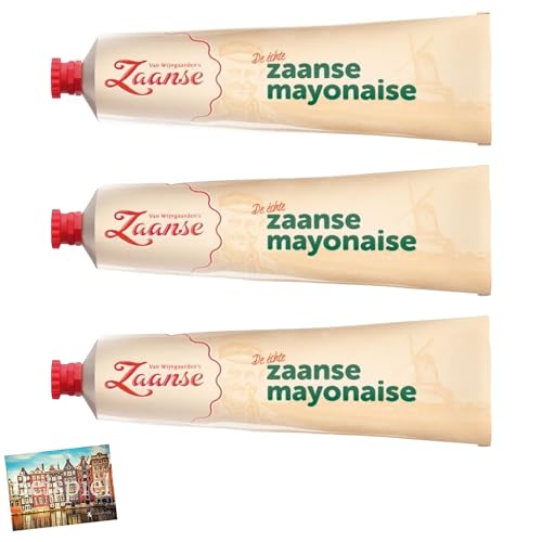 Set 3x Van Wijngaarden Zaanse Mayonnaise 200ml I holländische Mayonnaise für ihre Küche I Mayonaise aus den Niederlanden I Majo für Salate, zum Grillen etc. I Holland-Box by Vriens von HOLLAND-BOX BY VRIENS