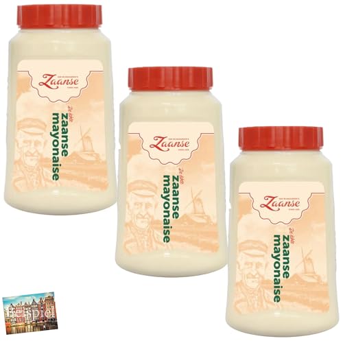 Set 3x Van Wijngaarden Zaanse Mayonnaise 650ml I holländische Mayonnaise für ihre Küche I Mayonaise aus den Niederlanden I Majo für Salate, zum Grillen etc. I Holland-Box by Vriens von HOLLAND-BOX BY VRIENS