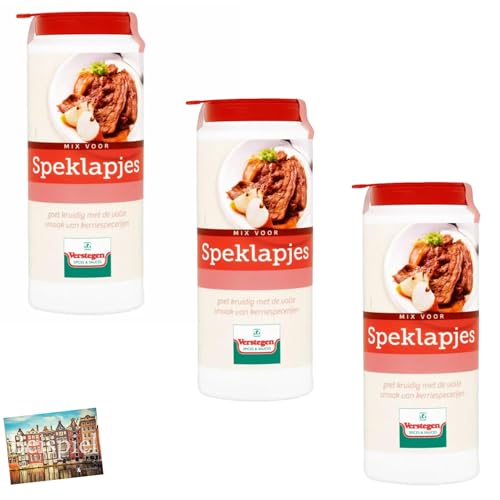 Set 3x Verstegen Mix voor Speklapjes 225g I Gewürzmischung für Speck I Bauchfleisch I Gewürz-Mix für dein leckeres Fleischgericht I süß-würzig I vlees I Holland-Box by Vriens von HOLLAND-BOX BY VRIENS