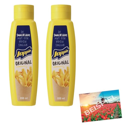 Set 2x Joppiesaus 850ml I Leckere Zwiebelsauce für Pommes oder andere Gerichte I Joppie-Sauce aus den Niederlanden I Joppiesoße Holland-Box by Vriens von HOLLAND-BOX BY VRIENS