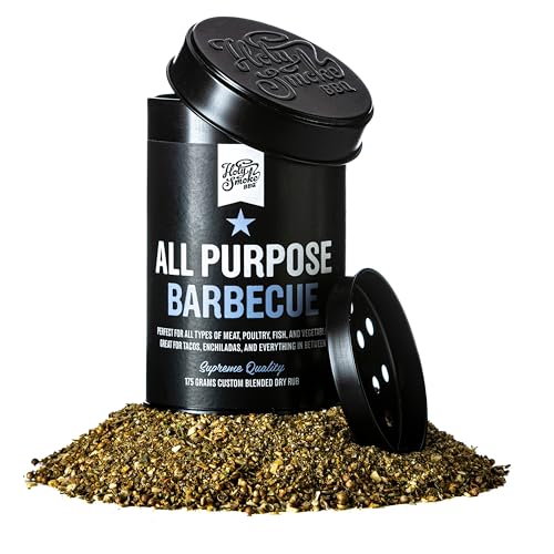 Holy Smoke BBQ - All Purpose BBQ Gewürz - Magic Dust Rub Grill Gewürze - Grillgewürze - BBQ Rub Gewürzmischung - Barbeque Gewürzpulver - Grillen Geschenke für Männer - Gewürzsalz Marinade, 175g von HOLY SMOKE BBQ