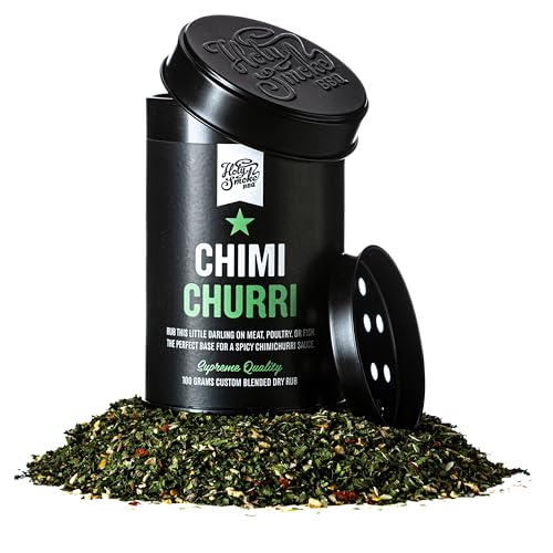 Holy Smoke BBQ Chimichurri Gewürzmischung, Handgemacht Premium Magic Dust Rub Grillgewürze mit großem Streuer, Gewürzpulver für Grillen, Geschenke für Männer und Frauen Grill Gewürze Marinade 175g von HOLY SMOKE BBQ