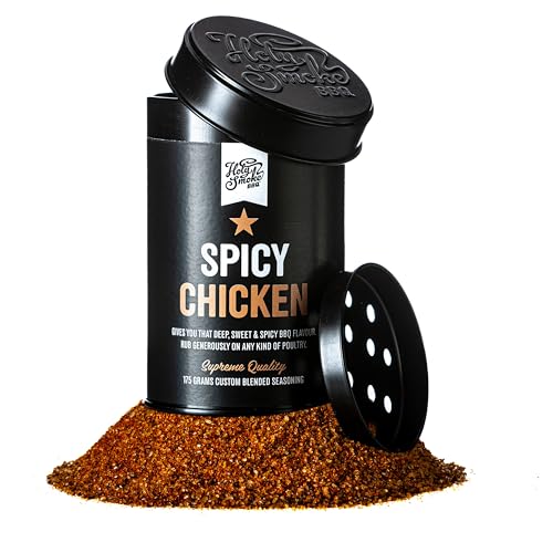 Holy Smoke BBQ Hähnchengewürz Premium Hähnchen BBQ Rub Gewürzmischung Grillgewürze für Chicken Wings, Hühnchen, Geflügel und als Brathähnchen Gewürz Magic Dust Rub Gewürzpulver 175g von HOLY SMOKE BBQ