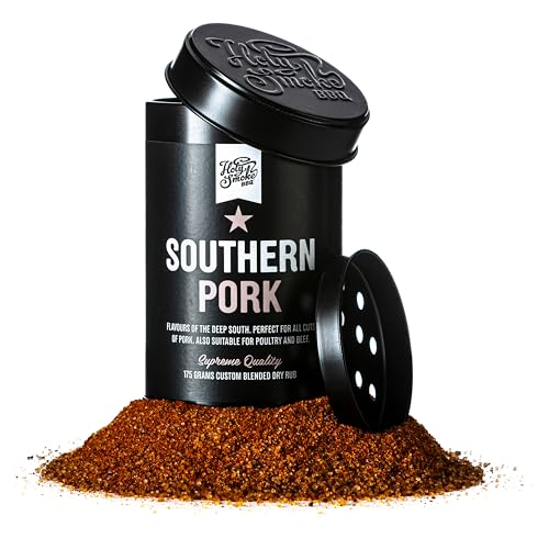 Holy Smoke BBQ Southern Pork Rub Grillgewürz Premium Magic Dust BBQ Rub Gewürzmischung Pulled Pork Rub, Steakgewürz, Spareribs Grill Gewürze Feinkost Gewürzpulver Grill Zubehör Grillgewürze 175g von HOLY SMOKE BBQ