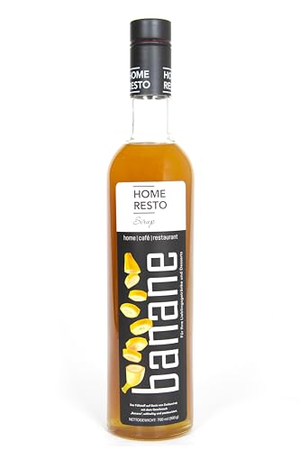 "Banane" Dessertsirup | Verführerischer HOME RESTO Sirup in einer 700ml - Flasche | Süßungsmittel vielseitig verwendbar - Entfalten Sie Ihre Kreativität von HOME RESTO