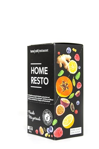 "Fruchtige Mix Packung" Fruchtgetränk | Verführerischer HOME RESTO in 2 x 4 x 40 g Packung | Süßungsmittel vielseitig verwendbar - Entfalten Sie Ihre Kreativität von HOME RESTO