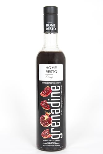 "Grenadine" Dessertsirup | Verführerischer HOME RESTO Sirup in einer 700ml - Flasche | Süßungsmittel vielseitig verwendbar - Entfalten Sie Ihre Kreativität von HOME RESTO