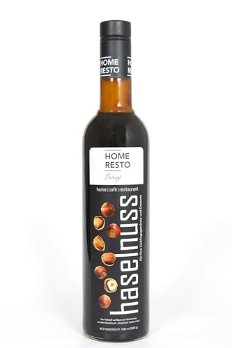 "Haselnuss" Dessertsirup | Verführerischer HOME RESTO Sirup in einer 700ml - Flasche | Süßungsmittel vielseitig verwendbar - Entfalten Sie Ihre Kreativität von HOME RESTO