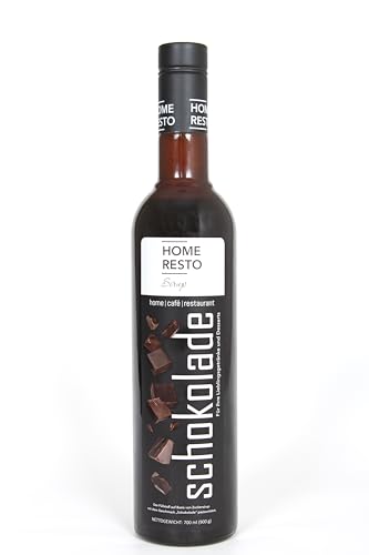 "Schokolade" Dessertsirup | Verführerischer HOME RESTO Sirup in einer 700ml - Flasche | Süßungsmittel vielseitig verwendbar - Entfalten Sie Ihre Kreativität von HOME RESTO