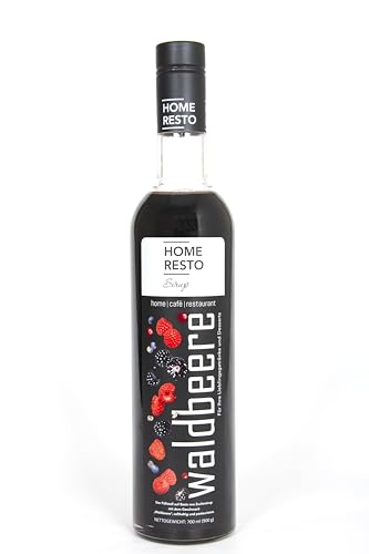 "Waldbeere" Dessertsirup | Verführerischer HOME RESTO Sirup in einer 700ml - Flasche | Süßungsmittel vielseitig verwendbar - Entfalten Sie Ihre Kreativität von HOME RESTO