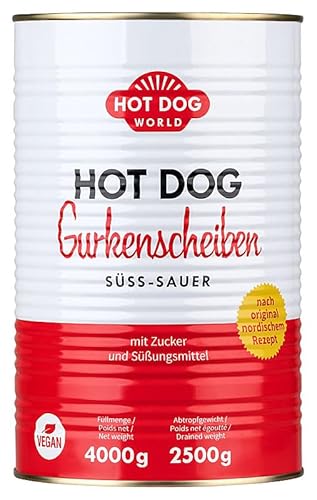 HOT DOG WORLD - Hot Dog Gurkenscheiben 4 kg von HOT DOG WORLD