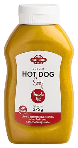 HOT DOG WORLD - Süßer Hotdog Senf 250 ml, 275 g von HOT DOG WORLD