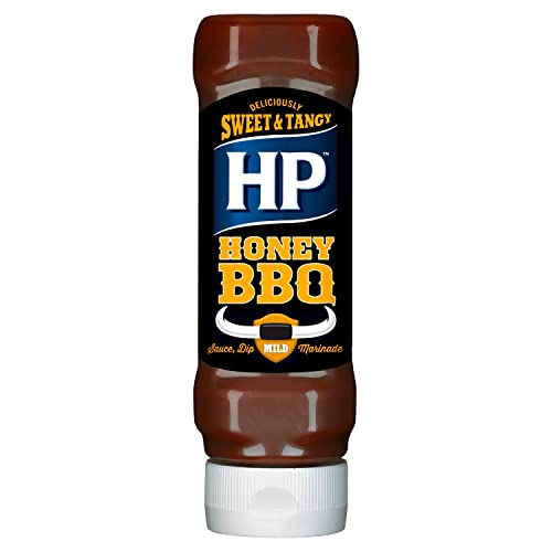 HP BBQ Sauce Honey – Würzige Sauce in der Kopfsteherflasche – 400 ml von HP