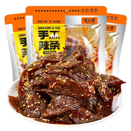 3 Packungen würzige Sticks Süß und würzig, Latiao 3 Pack Spicy Seasoned Snacks，Chinesische Würzige Snacks, Klassische Hot Strips fürs Büro, Lässiger Snack（70g×3Packungen） von HQQXZQ