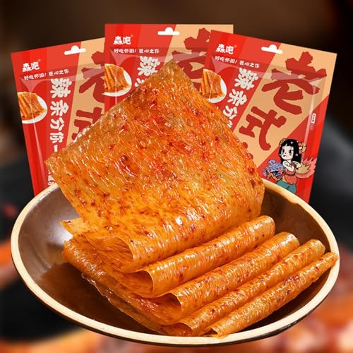 Latiao 3 Packungen würzige Chips，Hot＆Spicy Food Chinese spicy snacks Home Office Snacks （3pcs*68g） von HQQXZQ