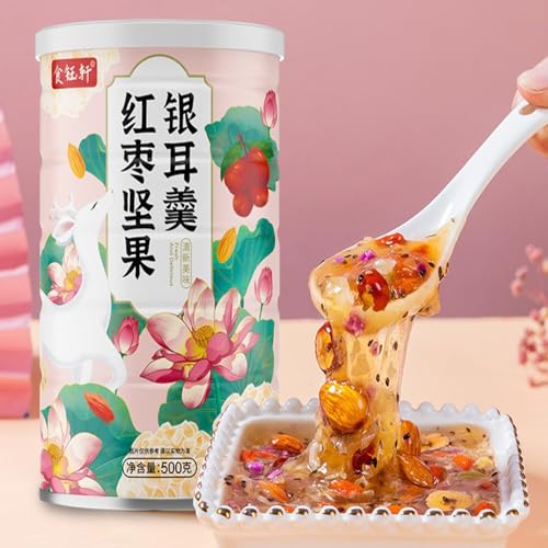 Lotuswurzelpulver Chinesische Asiatische Suppe Nuss-Trockenfrucht-Dessertbox,Healthy and Nutritious Breakfast Porridge, Convenient Breakfast Food von HQQXZQ