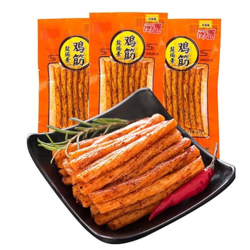 Würzig Gewürzte Party-Snacks，Latiao 3 Packungen würzige Sticks Süß und würzig, Chinesische Würzige Snacks, Klassische Hot Strips fürs Büro, Lässiger Snack（18g×3Packungen） von HQQXZQ